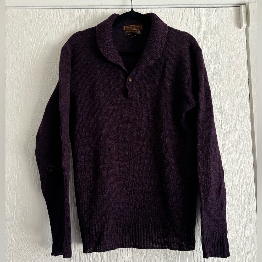 Yves Saint Laurent Unisex Vintage Sweater. 100% wool/Laine.